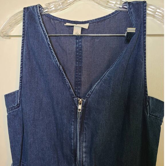 Rachel Comey for Target Denim Jumpsuit - Zip Front, Belted Waist, Pockets, S2 - Picture 4 of 8